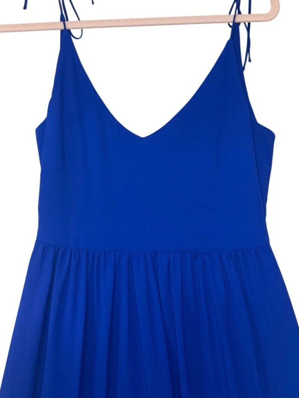 Blue Ruffled High-Low Dress - Picture 3 of 4